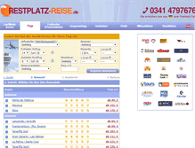 Tablet Screenshot of flug.restplatz-reise.de